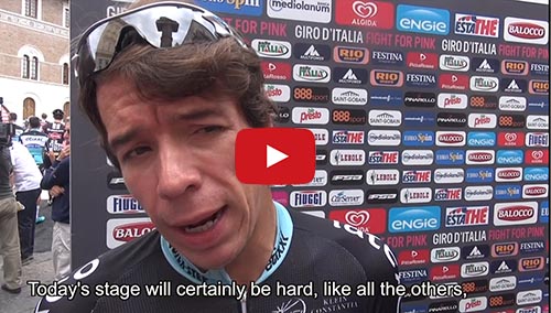 Apri il Video con le dichiarazioni di Rigoberto Uran alla partenza della 9a tappa del Giro 2015